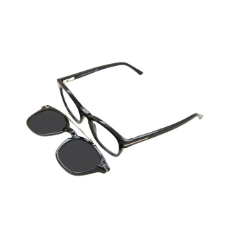 Tom Ford FT5532-B with Clip-On 01V Blue-Light Block